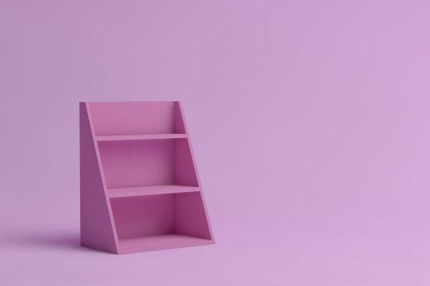 3D空货架，书架图片下载