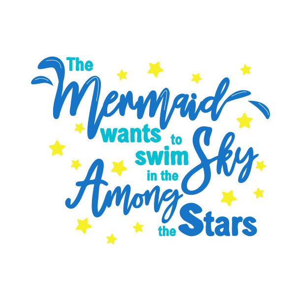 美人鱼梦想在天空中游弋图片下载