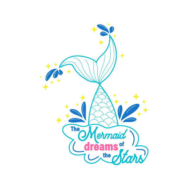 美人鱼梦想在天空中游弋图片下载