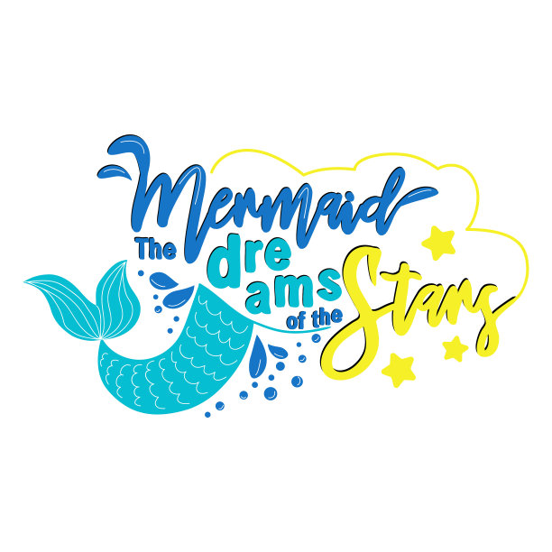 美人鱼梦想在天空中游弋图片下载