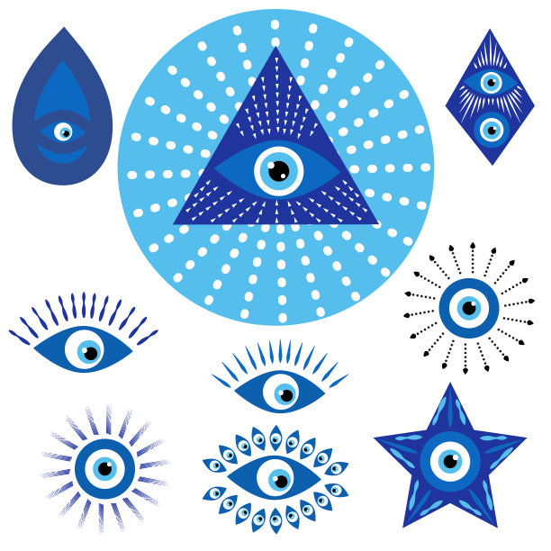 邪眼定手画各种护身符图片下载