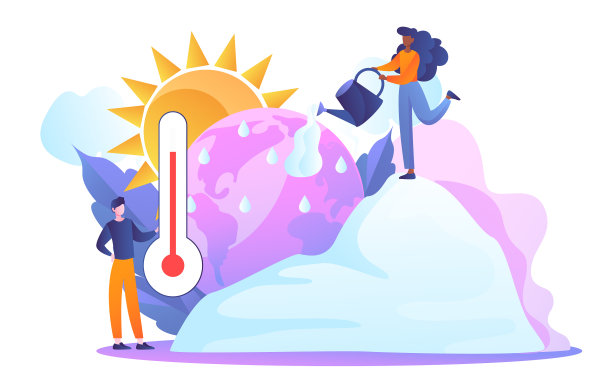 全球气候变暖的概念图片下载