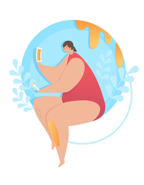 脱毛腿的概念图片下载