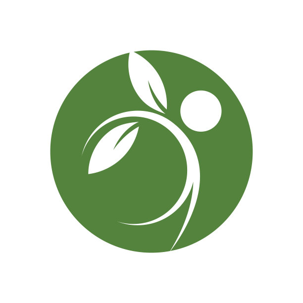 人叶标志设计模板图片下载