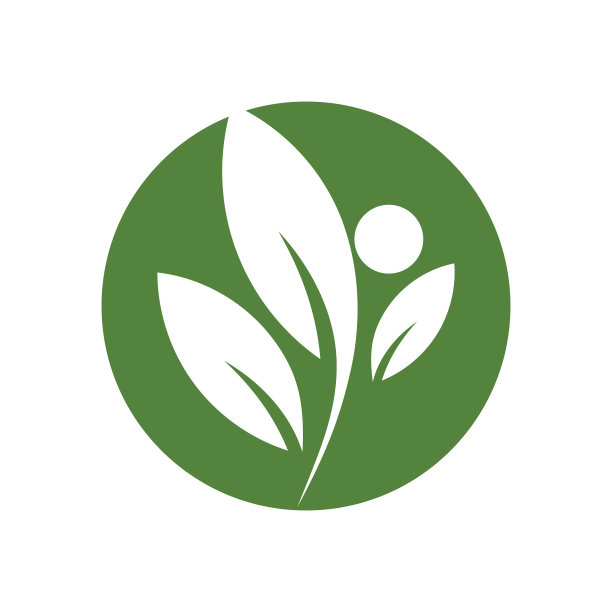 人叶标志设计模板图片下载