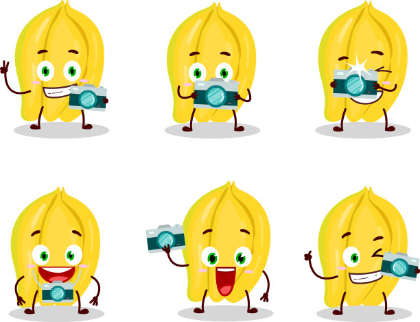 摄影师专业用杨桃表情符号图片下载