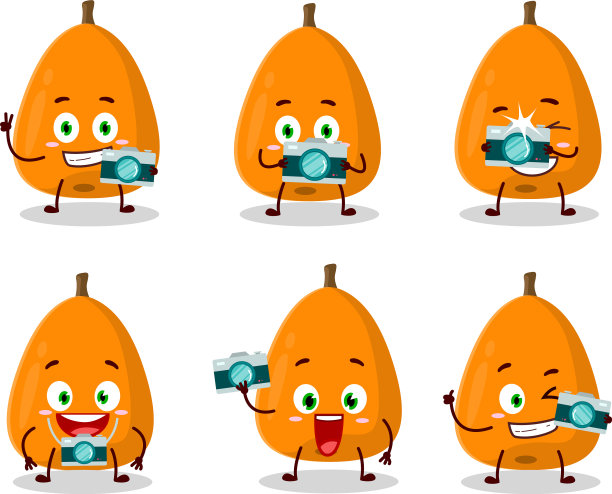 摄影师专业用枇杷表情符号图片下载