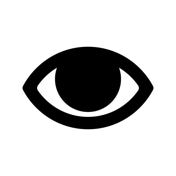 眼睛图标设计风格简单图片下载