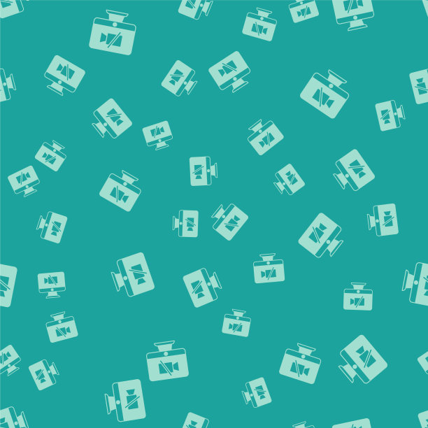 绿色摄像机关闭电脑图标隔离图片下载