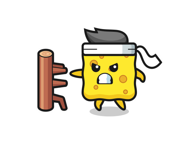 海绵卡通里的空手道战士图片下载