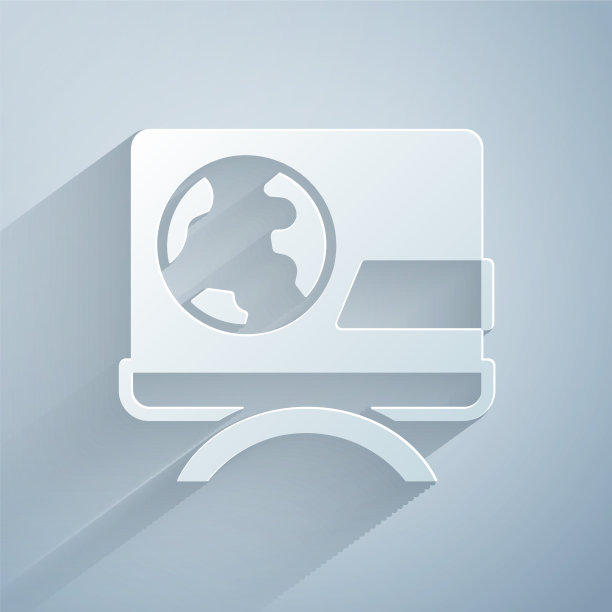 剪纸突发新闻图标孤立在灰色图片下载