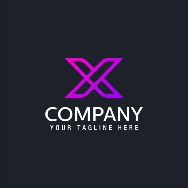 图形创意线字母符号字母x图片下载