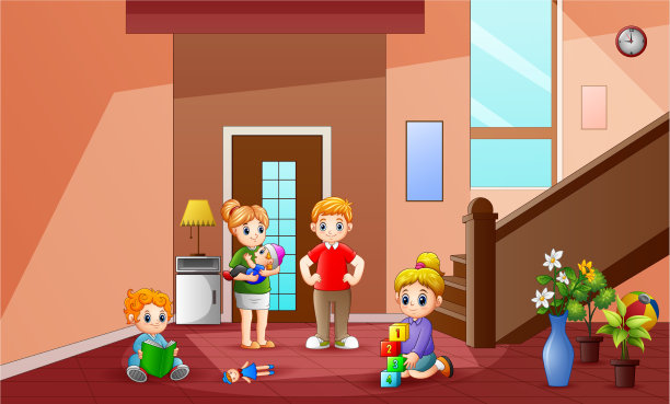 家人待在家里图片下载