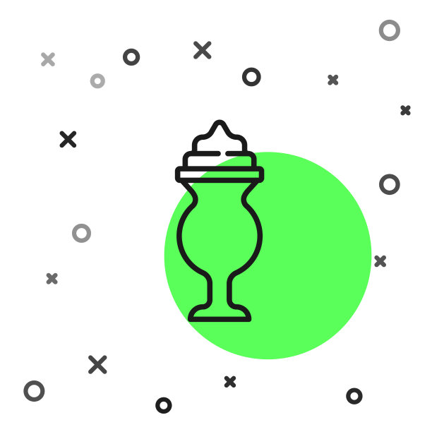 黑线奶昔图标孤立在白色图片下载