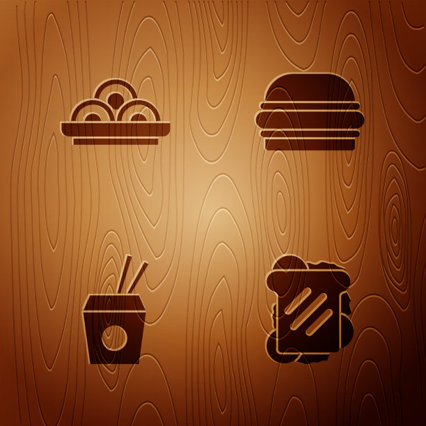 把三明治亚洲面条放在筷子碗里图片下载