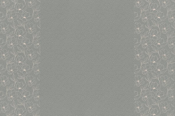 纹理的深绿色背景，装饰与米色木兰花的轮廓图案框架图片下载