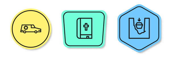 排灵车圣经书和棺材在图片下载