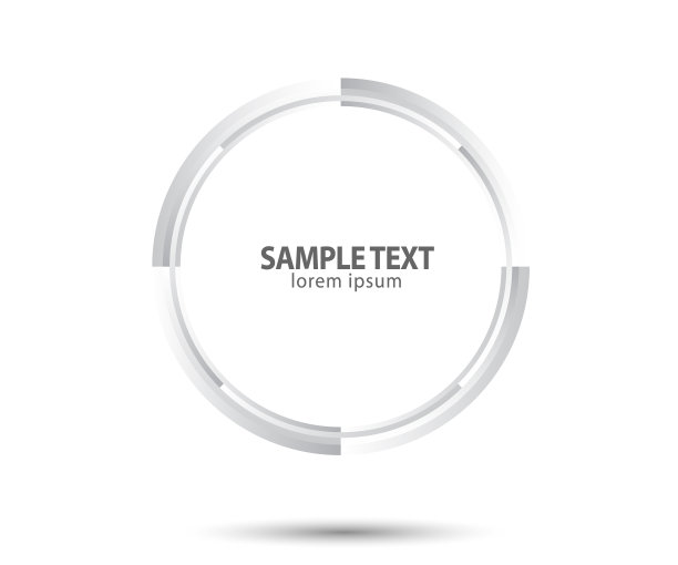 抽象的圆形线条设计元素图片下载