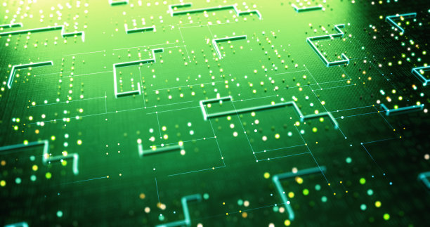 高科技未来AI处理器。实时处理数据。人工智能。图片下载