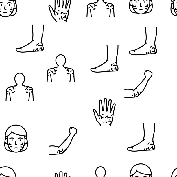 干性皮肤处理无缝模式图片下载