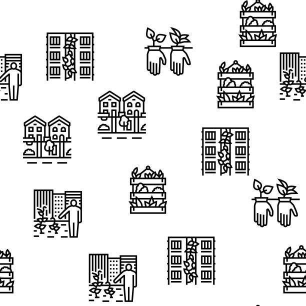 城市园林生态无缝格局图片下载