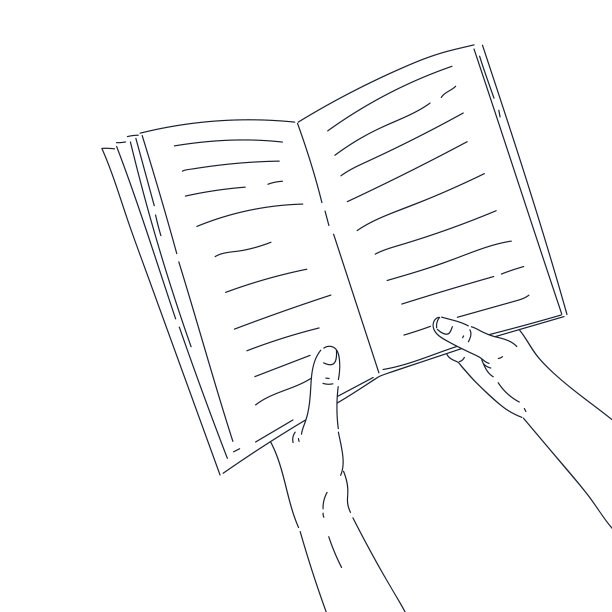 一个人正在读一本书图片下载