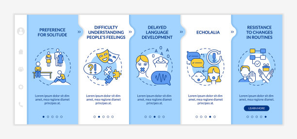 自闭症谱系障碍的标志模板图片下载