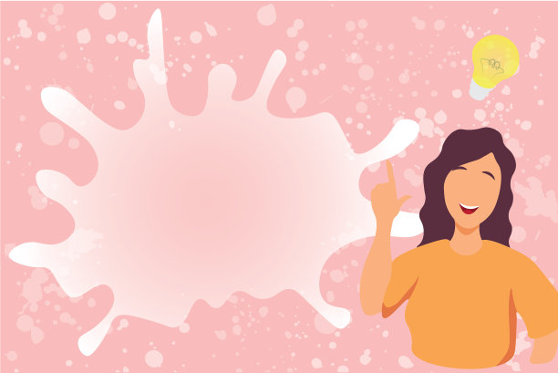 快乐的女士显示发现一个新的创意图片下载