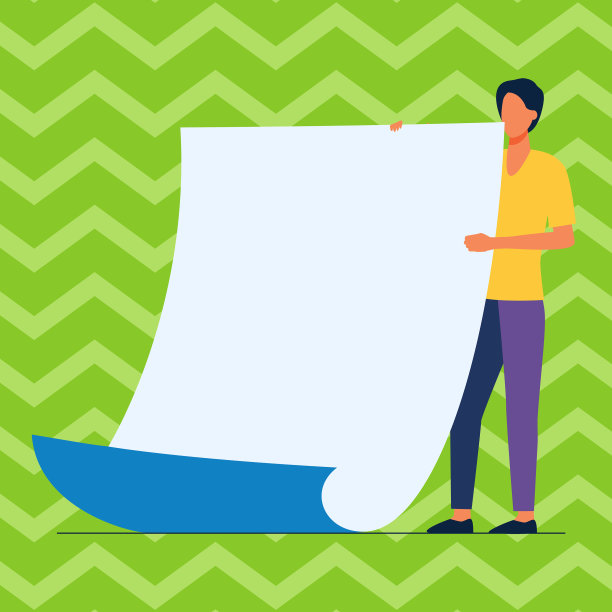 一个人拿着大白纸站着画画图片下载