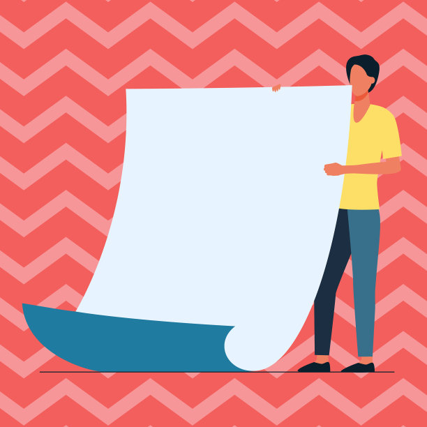 一个人拿着大白纸站着画画图片下载