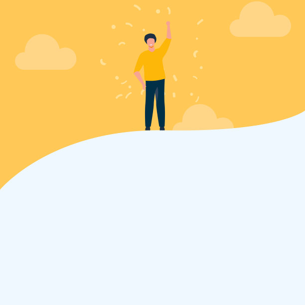 人绘图，举起手向天空站立图片下载