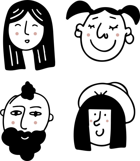 让人们的脸表达积极的情绪图片下载