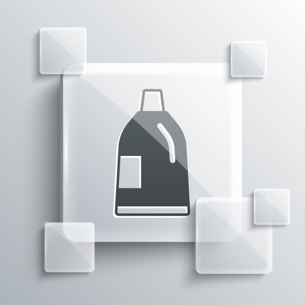 装洗衣粉漂白剂的灰色塑料瓶图片下载