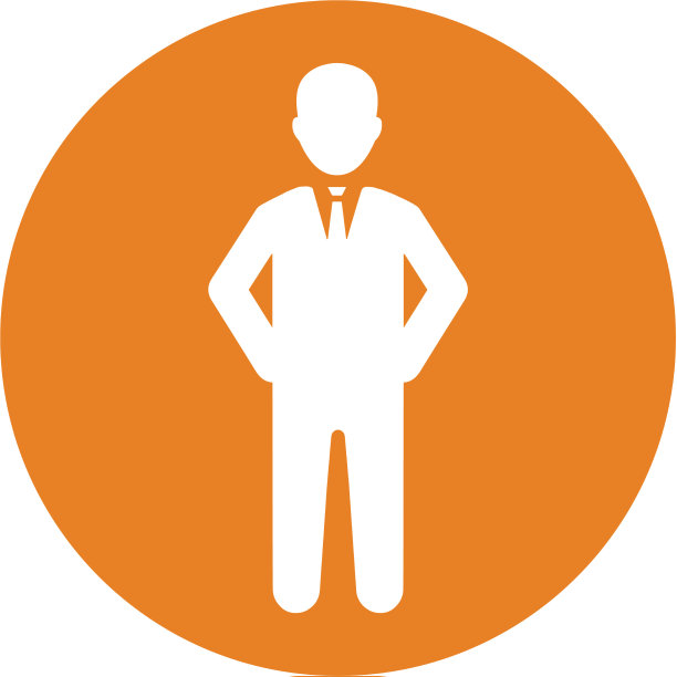 老板人人图图标橙色eps图片下载