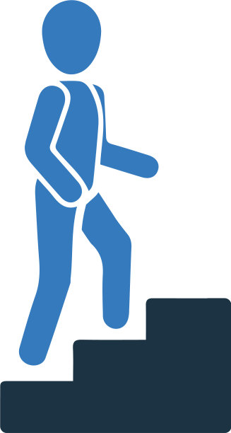 走上楼男人图标简单的编辑图片下载