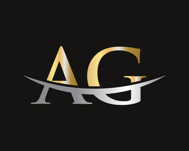 Ag字母与豪华概念现代Ag标志图片下载