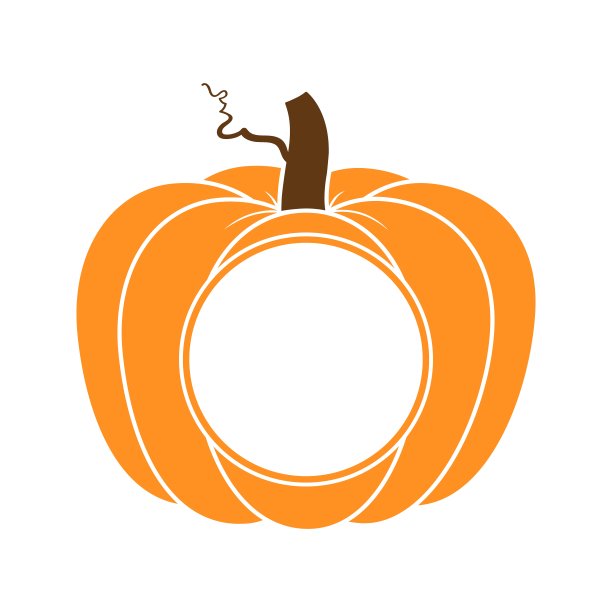 矢量插图的南瓜或葫芦圆形字母组合孤立在白色的背景。南瓜字母与复制空间t恤设计，农场市场，秋天丰收旗帜，感恩节，万圣节图片下载