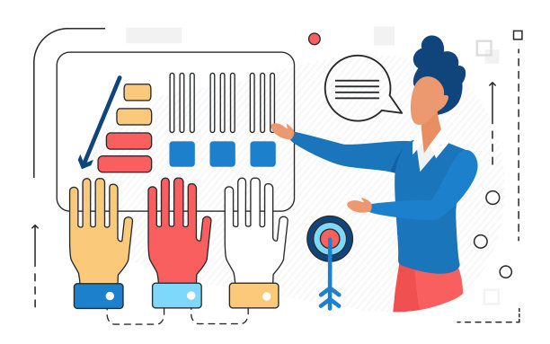 在团队研讨会上进行业务报告演示会议概念和演讲者培训图片下载