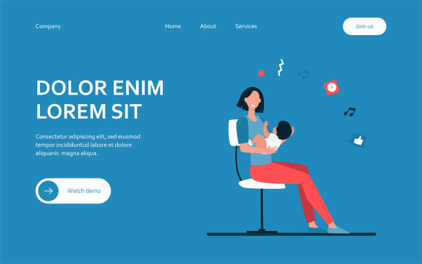 抱着婴儿的新妈妈图片下载