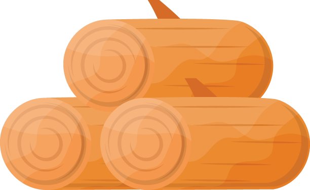 木圆块概念矢量图标设计，秋天或秋天的活动符号，干燥天气标志，温带气候元素股票插图图片下载