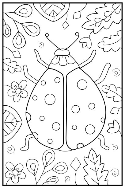 手绘着色页的孩子和成人。漂亮的图案和小细节的图画。彩色书图片。图片下载