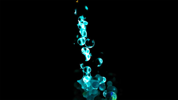 闪电与抽象雷暴数字渲染图片下载