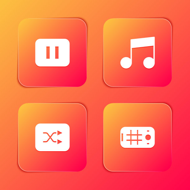 设置暂停键音乐音符音调箭头shuffle图片下载