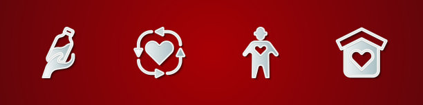 设立捐水志愿者和庇护所图片下载