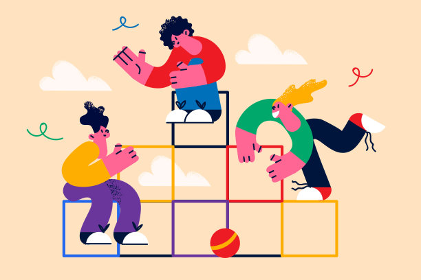 团队合作，同心协力的理念图片下载