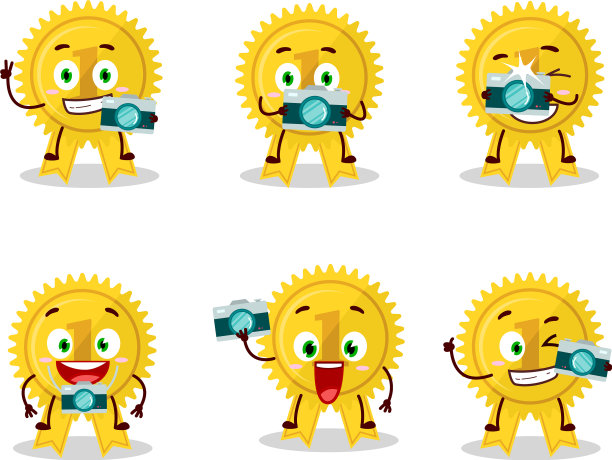 摄影师专业表情与金牌图片下载