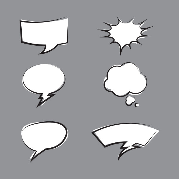 漫画设计元素图片下载