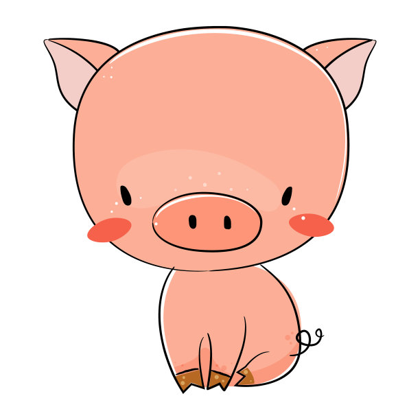 可爱的小猪农场动物图片下载