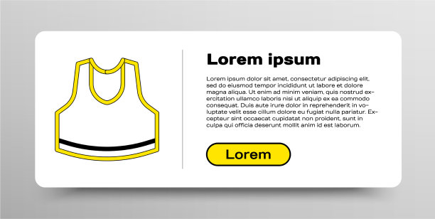 线汗衫图标孤立在白色背景图片下载