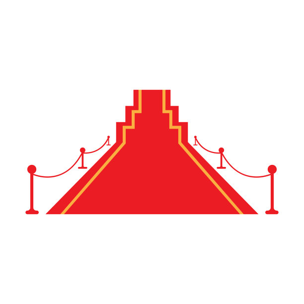 简单的红地毯设计图片下载